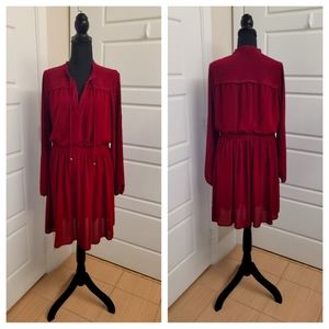 Kensie size 12 burgundy dress